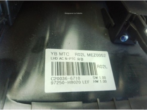 97250H8020LEF, 97250H8020LEF MANDO CALEFACCION KIA RIO IV (YB, SC)|Desguaces La Cabaña