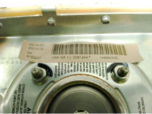 14868430L AIRBAG IZQ PEUGEOT 806 (221)|Desguaces La Cabaña