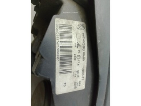 1627682680 FARO IZQUIERDO PEUGEOT 308 (4A_, 4C_)|Desguaces La Cabaña