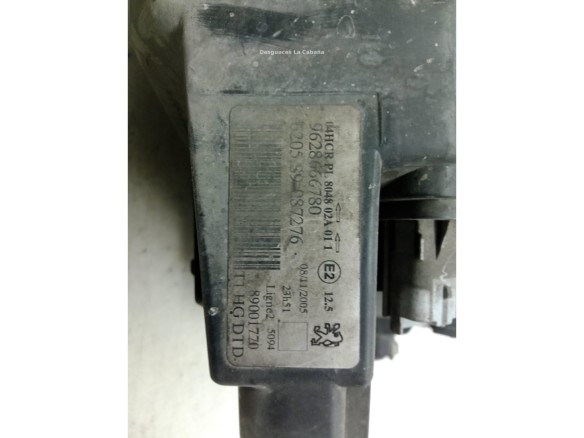 9628666780 FARO DERECHO PEUGEOT 206 Fastback (2A/C)|Desguaces La Cabaña