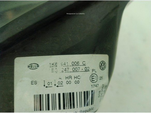 1K6941030C, 1K6941006C FARO DERECHO VW GOLF V (1K1)|Desguaces La Cabaña