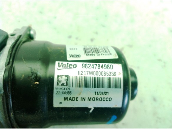 9824784980, MOTOR LIMPIAPARABRISAS DEL OPEL CORSA F|Desguaces La Cabaña