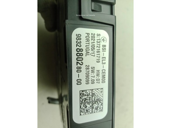  9832880280 CAJA FUSIBLES INTERIOR (BSI) OPEL CORSA F|Desguaces La Cabaña