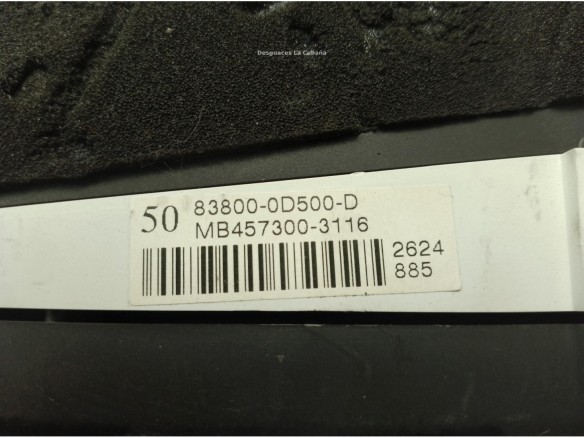 838000D500D, CUADRO INSTRUMENTOS TOYOTA YARIS (_P9_)|Desguaces La Cabaña