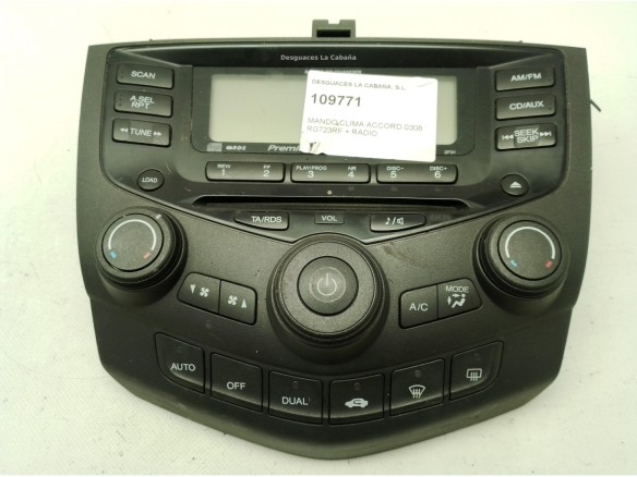 RG723RF, MANDO CLIMA HONDA ACCORD VII (CL, CN)|Desguaces La Cabaña