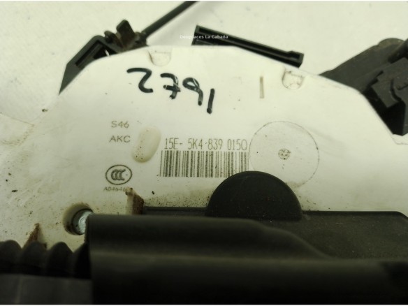 CERRADURA PUERTA LAT TRA IZQ SEAT LEON (5F1)|Desguaces La Cabaña