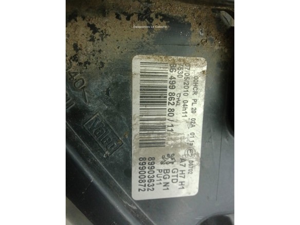620895 FARO IZQUIERDO PEUGEOT 207 (WA_, WC_)|Desguaces La Cabaña