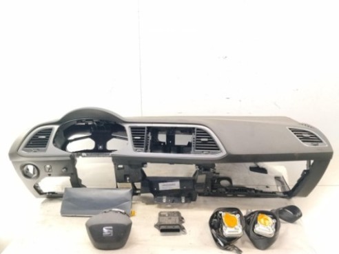  6F0880201J KIT AIRBAGS + SALPICADERO + CINTURONES O ANCLAJE + CENTRALIT SEAT LEON ST (5F8)|Desguaces La Cabaña