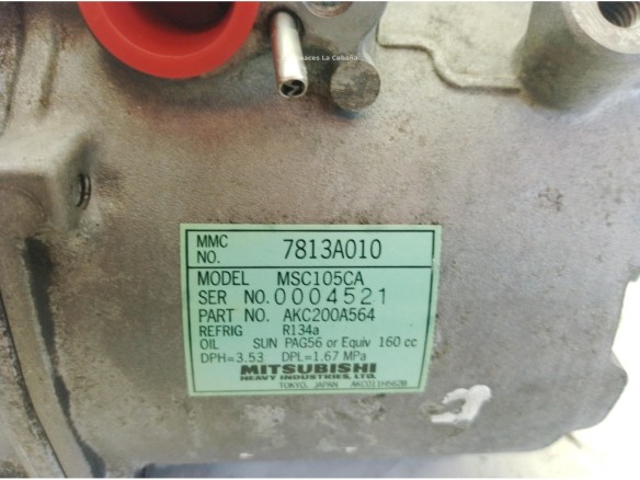 7813A010 COMPRESOR AA MITSUBISHI GRANDIS (NA_W)|Desguaces La Cabaña