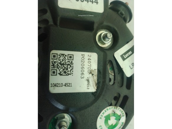 270600G011, P0206063 ALTERNADOR TOYOTA COROLLA Verso (ZER_, ZZE12_, R1_)|Desguaces La Cabaña