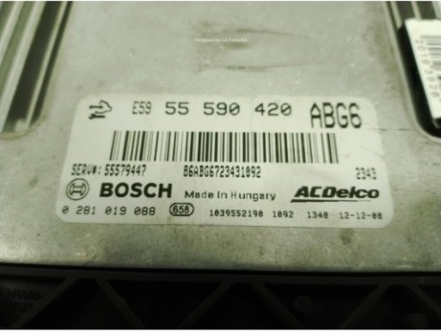  E5955590420 CENTRALITA MOTOR OPEL INSIGNIA A (G09)|Desguaces La Cabaña