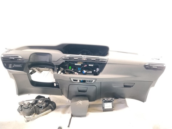  96764017ZD KIT AIRBAGS + SALPICADERO + CINTURONES O ANCLAJE + CENTRALIT CITROEN C4 Picasso II|Desguaces La Cabaña