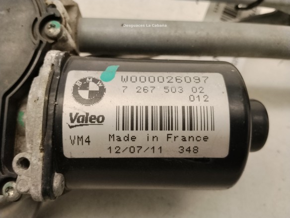 61617239510 MOTOR LIMPIAPARABRISAS DEL BMW 1 (F20)|Desguaces La Cabaña
