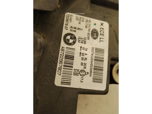 63117296914 FARO DERECHO BMW 1 (F20)|Desguaces La Cabaña
