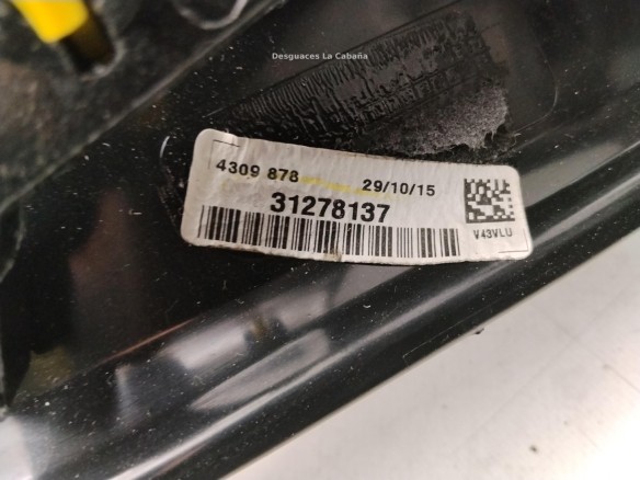 31299638 ESPEJO DER VOLVO V40 Fastback (525, 526)|Desguaces La Cabaña