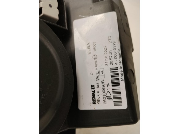 260100697R FARO DERECHO DACIA SANDERO II|Desguaces La Cabaña