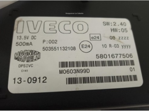 5801677506 PANTALLA MULTIMEDIA IVECO Stralis|Desguaces La Cabaña
