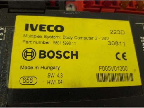 5801599811 F005V01360 CAJA FUSIBLES EXTERIOR (BSM) IVECO Stralis|Desguaces La Cabaña
