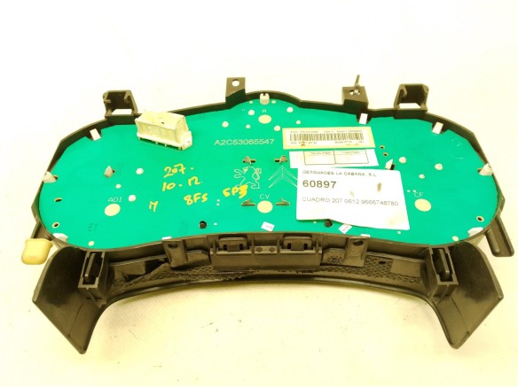 9666748780, CUADRO INSTRUMENTOS PEUGEOT 207 (WA_, WC_)|Desguaces La Cabaña