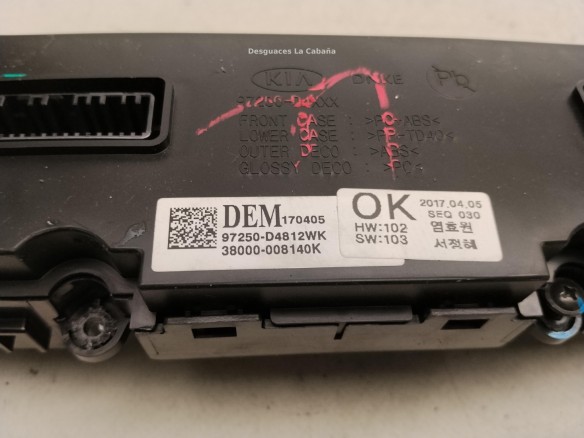 97250D4131WK MANDO CLIMA KIA OPTIMA|Desguaces La Cabaña
