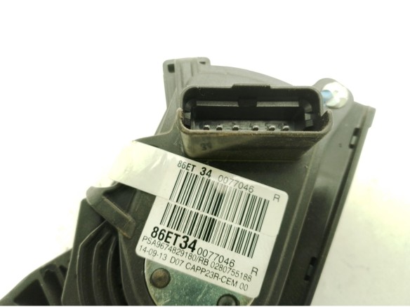86ET340077046R POTENCIOMETRO ACELERADOR PEUGEOT 308 SW II|Desguaces La Cabaña
