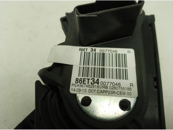 86ET340077046R POTENCIOMETRO ACELERADOR PEUGEOT 308 SW II|Desguaces La Cabaña