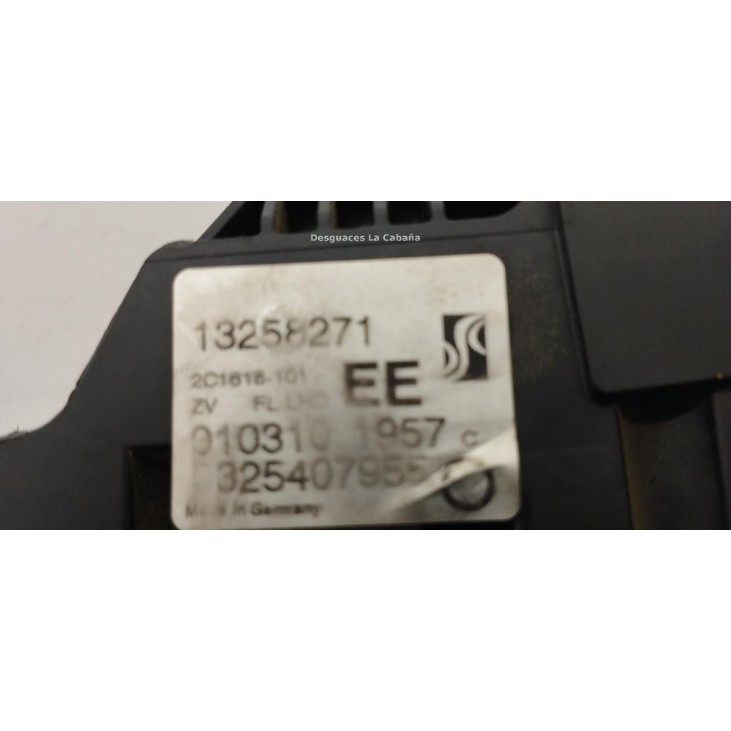 13258271 CERRADURA PUERTA LAT DEL IZQ OPEL MERIVA B Limusina (S10) |Desguaces La Cabaña