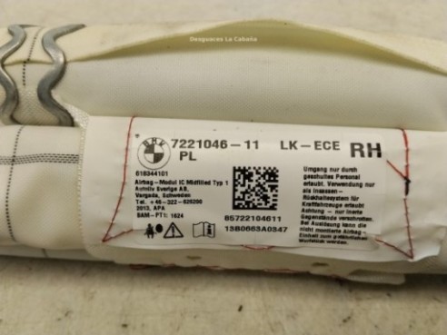   AIRBAG CORTINA DER BMW 1 (F20)|Desguaces La Cabaña