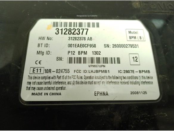 31282377 CENTRALITA MOTOR VOLVO V50 (545)|Desguaces La Cabaña