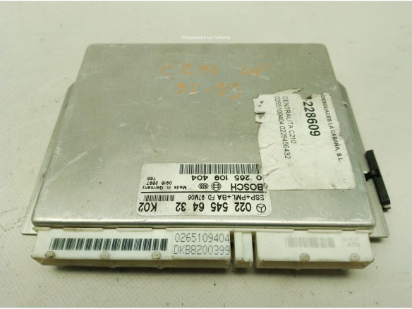 0265109404,0225456432, CENTRALITA MOTOR MERCEDES BENZ CLASE E (W210)|Desguaces La Cabaña