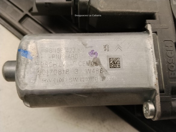 9840180580 ELEVALUNAS PUERTA LAT TRA DER OPEL GRANDLAND X (A18)|Desguaces La Cabaña