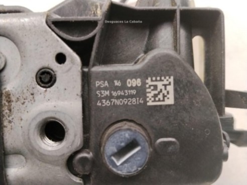 9814609680 CERRADURA PUERTA LAT DEL DER OPEL GRANDLAND X (A18)|Desguaces La Cabaña