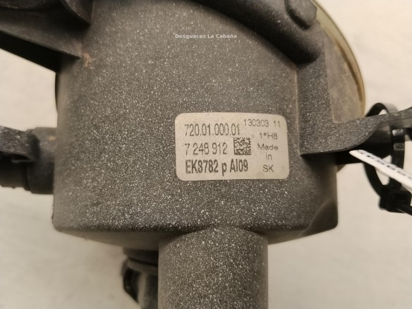 63177248912 NIEBLA DEL DER BMW 1 (F20)|Desguaces La Cabaña