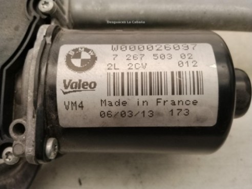 61617239510 MOTOR LIMPIAPARABRISAS DEL BMW 1 (F20)|Desguaces La Cabaña