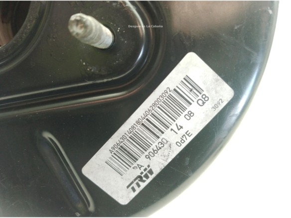 A0004311927, A9064301408 SERVOFRENO MERCEDES BENZ SPRINTER 3,5-t Furgón (906)|Desguaces La Cabaña