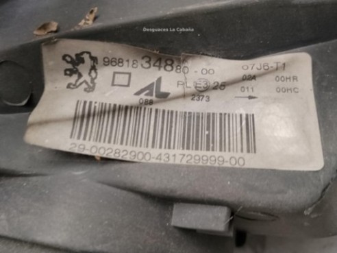 620886 FARO IZQUIERDO PEUGEOT 307 (3A/C)|Desguaces La Cabaña