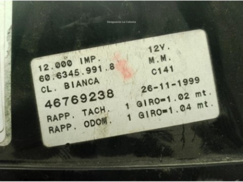 46769238, CUADRO INSTRUMENTOS FIAT MAREA (185_)|Desguaces La Cabaña