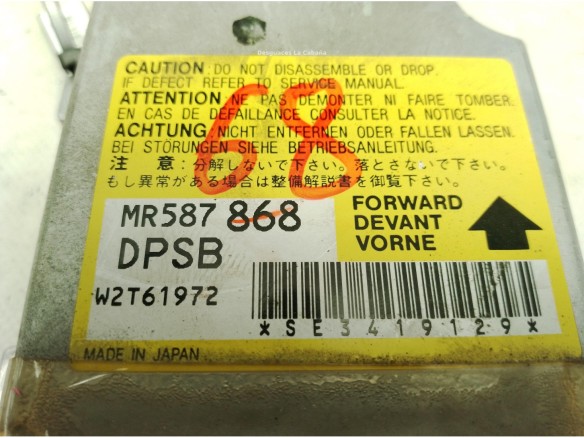 MR587868, CENTRALITA AIRBAG MITSUBISHI OUTLANDER II (CW_W)|Desguaces La Cabaña