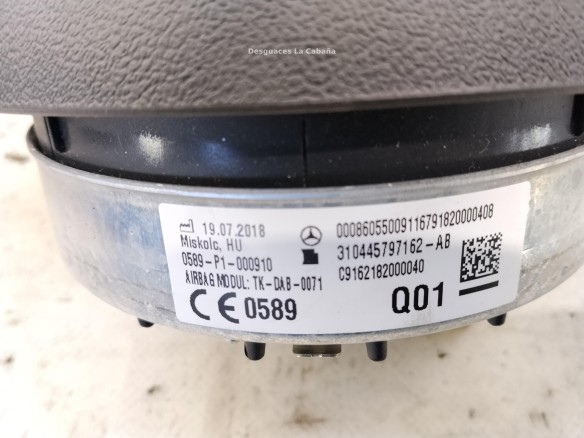  310445797162AB KIT AIRBAGS + SALPICADERO + CINTURONES O ANCLAJE + CENTRALIT MERCEDES BENZ CLASE A (W177)|Desguaces La Cabaña