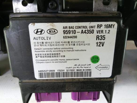 84530A4000 KIT AIRBAGS + SALPICADERO + CINTURONES O ANCLAJE + CENTRALIT KIA CARENS IV|Desguaces La Cabaña