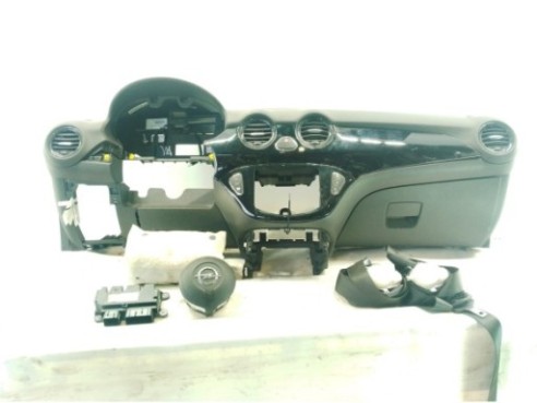 13357723 KIT AIRBAGS + SALPICADERO + CINTURONES O ANCLAJE + CENTRALIT OPEL ADAM (M13)|Desguaces La Cabaña