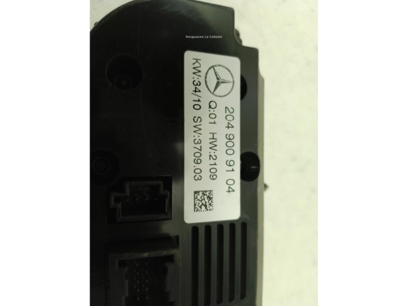 2049009104, MANDO CLIMA MERCEDES BENZ CLASE C (W204)|Desguaces La Cabaña