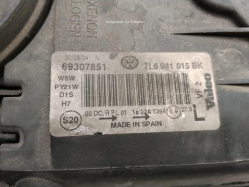 7L6941017BG FARO IZQUIERDO VW TOUAREG (7LA, 7L6, 7L7)|Desguaces La Cabaña