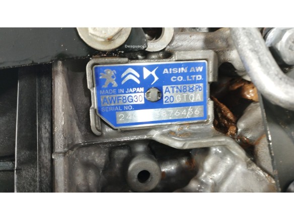 20GTCA CAJA CAMBIOS PEUGEOT 2008 II|Desguaces La Cabaña