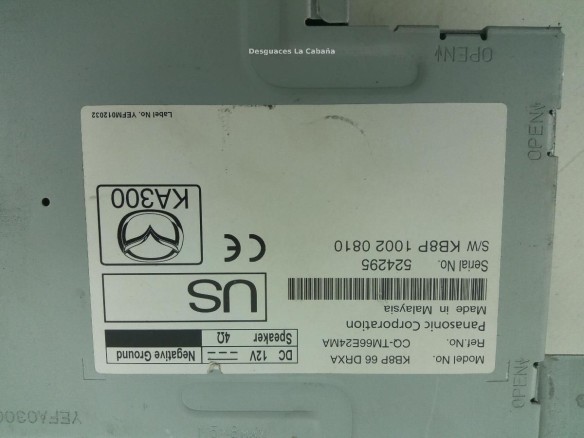 KB8P10020810 MODULO ELECTRONICO 6 MAZDA CX-5 (KF) |Desguaces La Cabaña