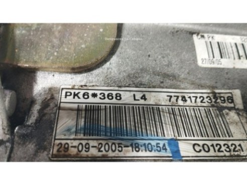 PK6368, CAJA CAMBIOS RENAULT LAGUNA II (BG0/1_)|Desguaces La Cabaña