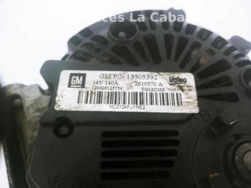 NCZ124FJYRE2 ALTERNADOR OPEL CORSA D (S07) |Desguaces La Cabaña