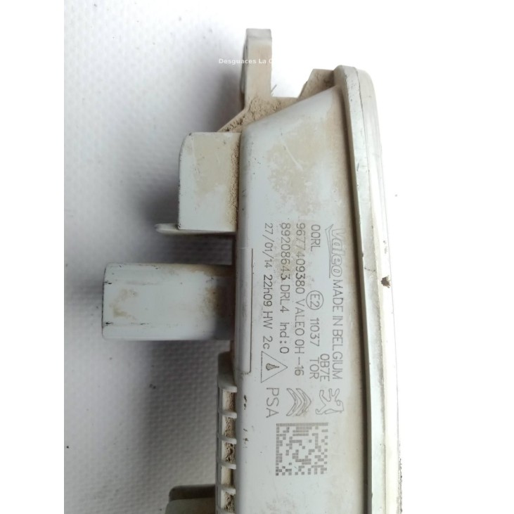 9677409380 PILOTO LUZ DIURNA IZQ CITROEN BERLINGO (B9) |Desguaces La Cabaña