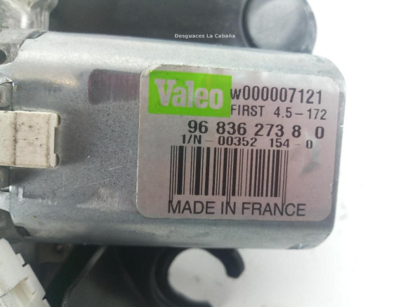 9683627380 MOTOR LIMPIAPARABRISAS TRA CITROEN DS3 |Desguaces La Cabaña