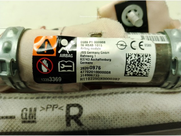 3104229AB AIRBAG CORTINA DER OPEL INSIGNIA B Grand Sport (Z18)|Desguaces La Cabaña